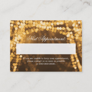 Elegante Verabredungs-Karten-Goldschnur-Lichter Terminkarte