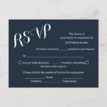 Elegante verbrannte Orange Schrift Hochzeit RSVP K
