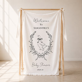 Elegante verrückte Gans-Baby-Party Banner