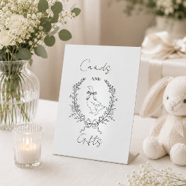 Elegante verrückte Gans-Baby-Party Sockelschild