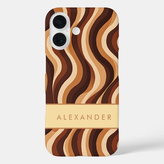 Elegante vertikale Streifen Case-Mate iPhone Hülle (Rückseite)