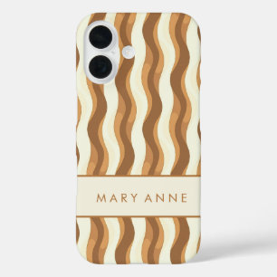 Elegante vertikale Streifen iPhone 16 Hülle
