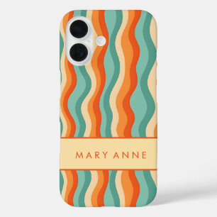 Elegante vertikale Streifen iPhone 16 Hülle