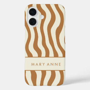 Elegante vertikale Streifen iPhone 16 Hülle