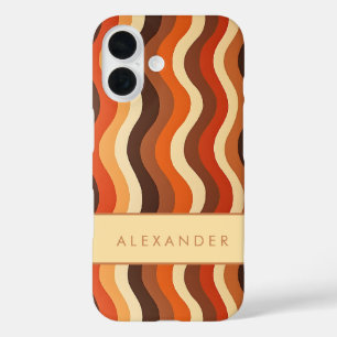 Elegante vertikale Streifen iPhone 16 Hülle