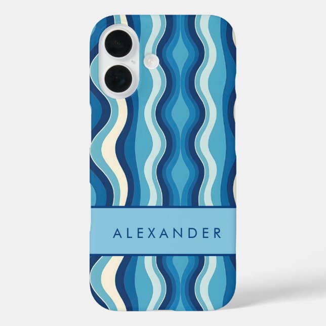 Elegante vertikale Streifen Case-Mate iPhone Hülle (Rückseite)