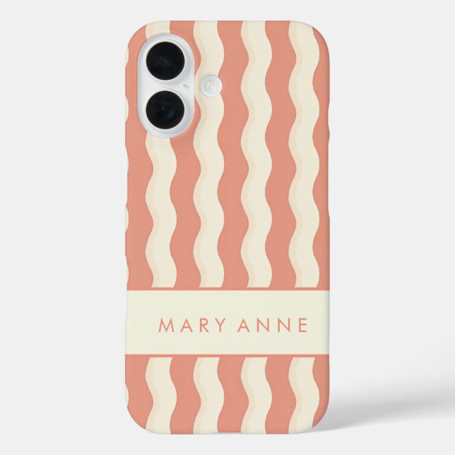 Elegante vertikale Streifen Case-Mate iPhone Hülle (Rückseite)
