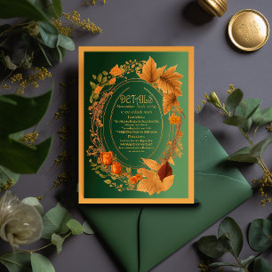 Elegante verzauberte Druiden-Hügel - Details zur E RSVP Karte