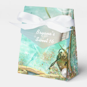 Elegante verzauberte Meeresstrand-Tropen-Geschenkb Geschenkschachtel
