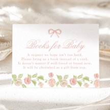 Elegante verzauberte rosa Blumenbücher für Baby