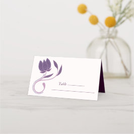 Elegante Verziert Paisley Fated Floral Wedding Platzkarte