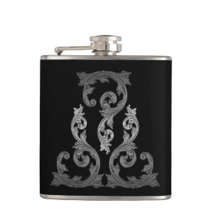 Elegante verzierte Gothic-Design-Flasche Flachmann