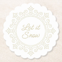 Elegante Verzierte Schneeflocke | Lass es schneien