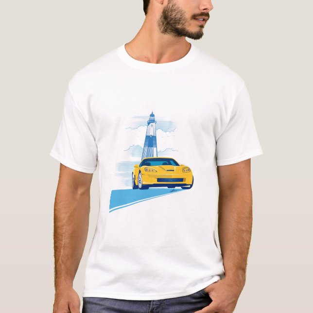 ELEGANTE VETTE AUTOMOBILE ART T-Shirt (Vorderseite)