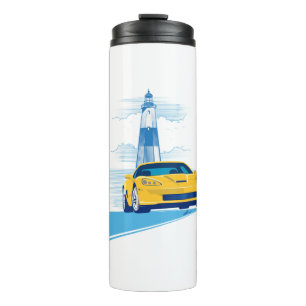 ELEGANTE VETTE AUTOMOBILE ART THERMOSBECHER