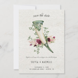 Elegante Viking-Hochzeit Save-the-Date Einladung