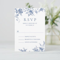 Elegante Viktorianisch Blue French Floral Wedding