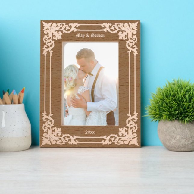 Elegante Viktorianische Ära Scrollen Border Geätzte Rahmen (Von Creator hochgeladen)