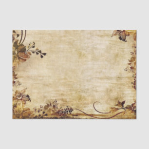 Elegante viktorianische Blumen und Hintergrund Seidenpapier