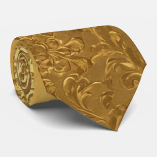 Elegante Viktorianische Gold Floral Stilvoll forme Krawatte