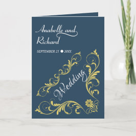 Elegante Viktorianische Hochzeit Einladung