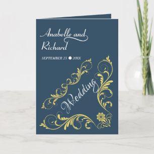 Elegante Viktorianische Hochzeit Einladung