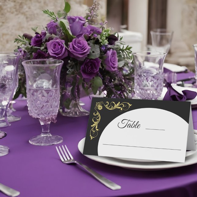 Elegante Viktorianische Hochzeit Platzkarte (Von Creator hochgeladen)