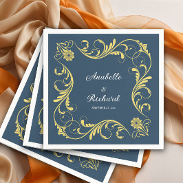 Elegante Viktorianische Hochzeit Serviette