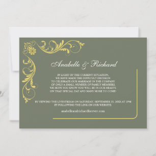 Elegante Viktorianische Hochzeitsankündigung Save The Date