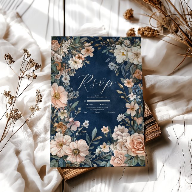 Elegante Viktorianische Königliche Hochzeit RSVP Karte (Von Creator hochgeladen)