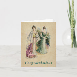 Elegante Viktorianische Ladys Custom Note Card Karte