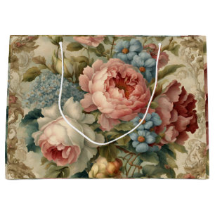Elegante Viktorianische Rose, Garten-Blume Große Geschenktüte