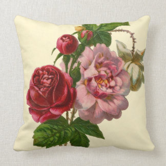 Elegante viktorianische Rosen Kissen