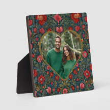 Elegante viktorianische Valentinstag-Herzfoto-Vorl