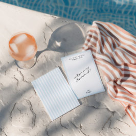 Elegante Vintag Blue Bridesmaid Vorschlagskarte Einladung