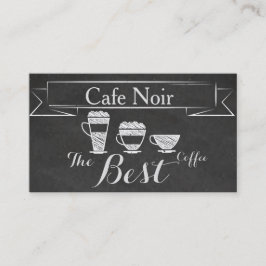 Elegante Vintag Chalk Cafe Pub Bar Coffee Card Visitenkarte