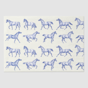 Elegante Vintag Galloping Rodelbahn mit Aussicht Seidenpapier