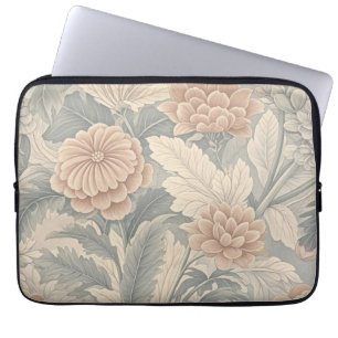 Elegante, Vintag inspiriert Blumenzart Laptopschutzhülle