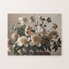 Elegante, Vintag inspiriert Blumenzart Puzzle