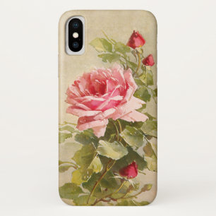 Elegante Vintag rosa Rosen Case-Mate iPhone Hülle