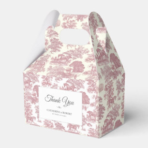 Elegante Vintag-schicke Rosa-Pferdeausstellung Geschenkschachtel