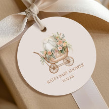 Elegante Vintage Baby Carriage Baby Shower