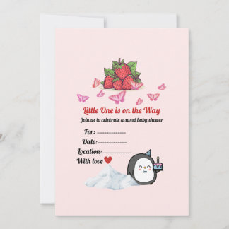 Elegante Vintage-Baby-Shower-Einladungskarte – Min Einladung