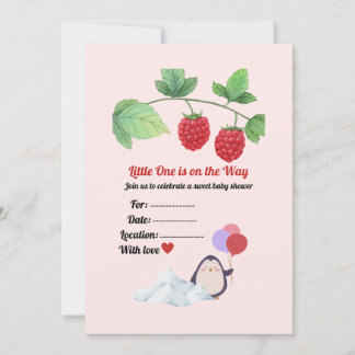Elegante Vintage-Baby-Shower-Einladungskarte – Min Einladung