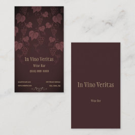 Elegante Vintage Bar Business Card Visitenkarte