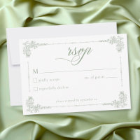 Elegante Vintage-Barock-Hochzeit in Salbeigrün