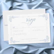Elegante Vintage-Barock-Staubblaue Hochzeit
