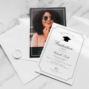 Elegante Vintage Bilderkennungsparty Einladung