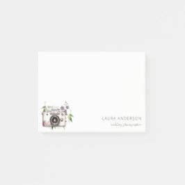 Elegante Vintage Bläserkamera Post-it Klebezettel