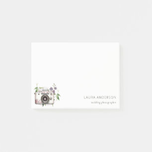 Elegante Vintage Bläserkamera Post-it Klebezettel